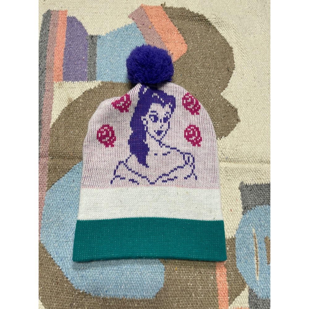 Vintage Disney "Beauty And The Beast" Pom Beanie … - image 4